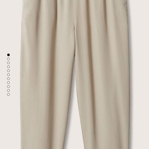 MANGO elastic waist cropped trousers - Picture 1 of 4